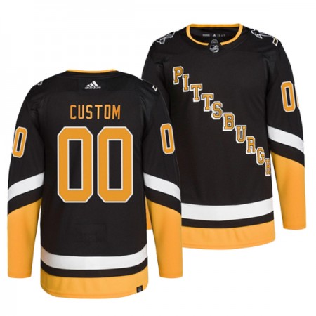 Adidas Maillot de Hockey Pittsburgh Penguins Personnaliser Noir Troisième Authentic - Homme
